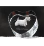 Sealyham Terrier - Hundebild im Kristall, Kristallherz, einzigartiger Bilderrahmen der Marke Art-Dog
