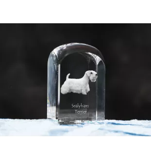 Sealyham Terrier kryształ pieczątka z psem Art-Dog