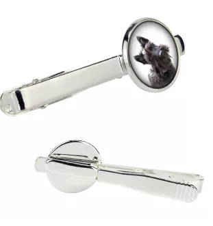 Scottish terrier, Aberdeen Terrier, Scottie, Aberdeenie - tie clip in a box, stylish tie, personalized jewelry from the Art-Dog brand