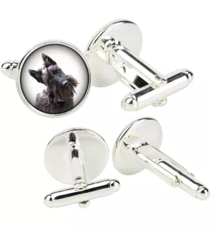 Scottish terrier, Aberdeen Terrier, Scottie, Aberdeenie - cufflinks in a box, handmade jewelry, product of the Art-Dog brand