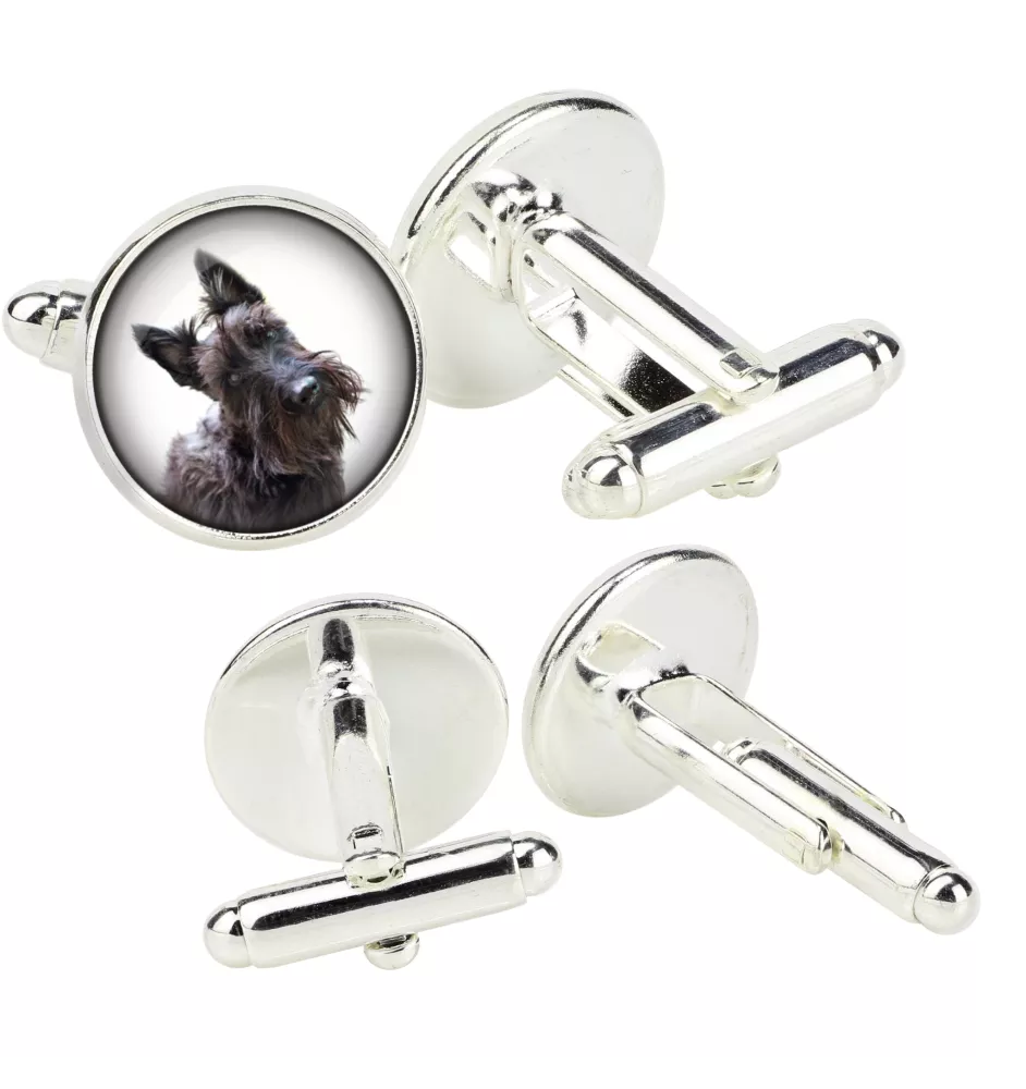 Schottischer Terrier, Scottish terrier - Manschettenknöpfe in einer Schachtel, handgefertigter Schmuck, Produkt der Marke Art-Dog