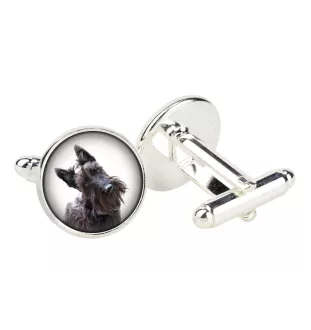 Schottischer Terrier, Scottish terrier - Manschettenknöpfe in einer Schachtel, handgefertigter Schmuck, Produkt der Marke Art-Dog