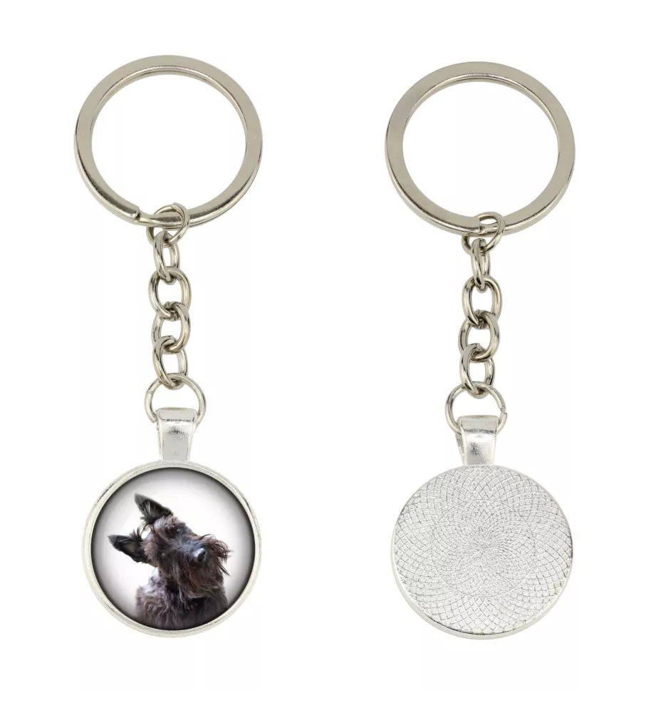Terrier écossais, Scottish terrier - porte-clés dans une boîte, photo personnelle, porte-clés de la marque Art-Dog
