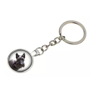Scottish terrier, Aberdeen Terrier, Scottie, Aberdeenie - keychain in a box, own photo, keychain pendant from Art-Dog brand