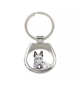 Terrier écossais, Scottish terrier - porte-clés avec chien, porte-clés imprimé, breloque personnalisée de la marque Art-Dog