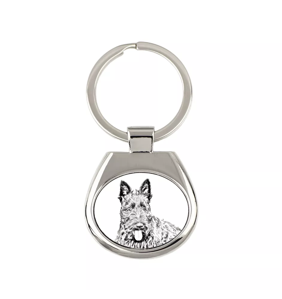 Terrier écossais, Scottish terrier - porte-clés avec chien, porte-clés imprimé, breloque personnalisée de la marque Art-Dog