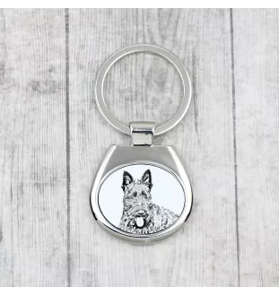 Terrier écossais, Scottish terrier - porte-clés avec chien, porte-clés imprimé, breloque personnalisée de la marque Art-Dog