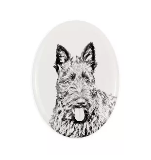 Terier szkocki płyta nagrobna ze zdjęciem psa Art-Dog