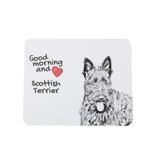 Terrier écossais, Scottish terrier - tapis de souris personnalisé avec impression, tapis de souris personnalisé avec chien, accessoire unique pour employé de bureau de la marque Art-Dog