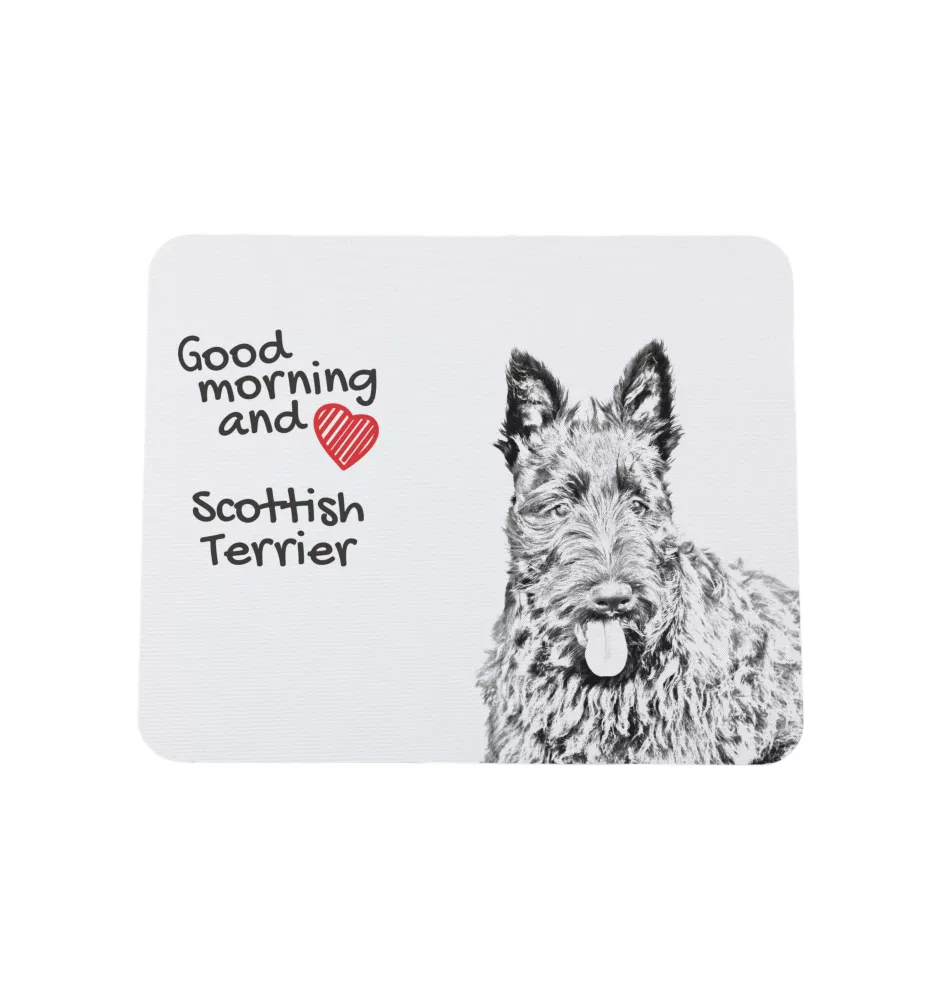 Terrier écossais, Scottish terrier - tapis de souris personnalisé avec impression, tapis de souris personnalisé avec chien, accessoire unique pour employé de bureau de la marque Art-Dog