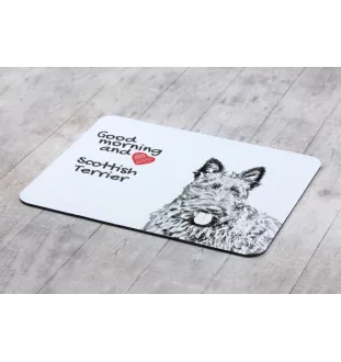 Scottish terrier, Aberdeen Terrier, Scottie, Aberdeenie - mouse pad with print, personalized dog-themed mouse pad, unique gadget for an office worker by Art-Dog brand
