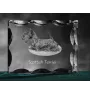 Schottischer Terrier, Scottish terrier - Kristall mit einem Hundebild, Glasstatuette mit einem Bild, einzigartiger Bilderrahmen der Marke Art-Dog