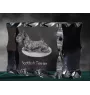 Scottish terrier, Aberdeen Terrier, Scottie, Aberdeenie - crystal with a picture of a dog, glass statuette with a picture, unique frame with a picture from Art-Dog brand