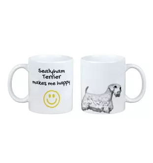 Sealyham Terrier, Welsh Border Terrier, Cowley Terrier - cup with a dog, cheerful cup for a dog lover, personalized gift from the Art-Dog brand