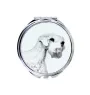 Sealyham Terrier - miroir de poche avec chien, miroir personnalisé pour sac à main, miroir compact avec impression de la marque Art-Dog