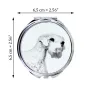 Sealyham Terrier - miroir de poche avec chien, miroir personnalisé pour sac à main, miroir compact avec impression de la marque Art-Dog