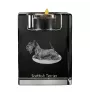 Scottish terrier, Aberdeen Terrier, Scottie, Aberdeenie - Candle holder with dog photo, crystal tealight holder, personalised gift by Art-Dog brand