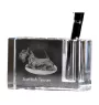 Terrier écossais, Scottish terrier - Porte-stylos, organiseur en cristal avec photo de chien, décoration de bureau unique par la marque Art-Dog