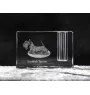 Scottish terrier, Aberdeen Terrier, Scottie, Aberdeenie - Pen stand, crystal organiser with dog photo, unique desk decoration by Art-Dog brand