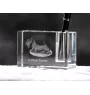 Scottish terrier, Aberdeen Terrier, Scottie, Aberdeenie - Pen stand, crystal organiser with dog photo, unique desk decoration by Art-Dog brand
