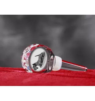 Terier szkocki grubszy stopper do wina z psem Art-Dog