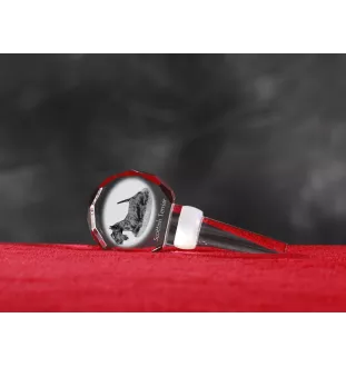 Schottischer Terrier, Scottish terrier - Kristallflaschenverschluss, einzigartiger Weinverschluss mit Foto, personalisiertes Geschenk für Sommelier der Marke Art-Dog