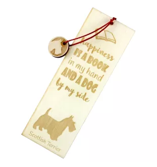 Scottish terrier, Aberdeen Terrier, Scottie, Aberdeenie - dog bookmark, personalized bookmark, dog gadget for Art-Dog brand readers