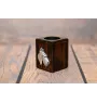 Scottish terrier, Aberdeen Terrier, Scottie, Aberdeenie - wooden candle holder with a dog, a unique souvenir after losing a dog, a handicraft from the Art-Dog brand
