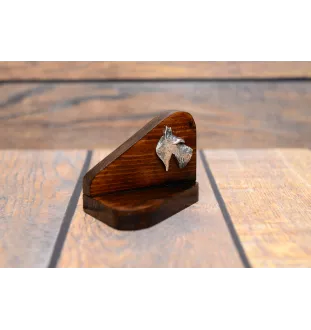 Schottischer Terrier, Scottish terrier - Holzkerzenhalter mit Hund, Teelichthalter, Gedenkstätte für den Hund der Marke Art-Dog