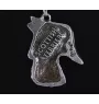 Terrier écossais, Scottish terrier - un collier avec un chien, un pendentif de chien sur une chaîne en argent, un bijou unique de la marque Art-Dog