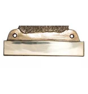 Schottischer Terrier, Scottish terrier - Haustürschild mit Hund, Messingschild mit Namen, personalisiertes Türschild mit Markennamen Art-Dog