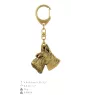 Scottish terrier, Aberdeen Terrier, Scottie, Aberdeenie I - keychain and necklace with a dog in a box, high-quality gold-plated product, Art-Dog brand