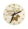 Schottischer Terrier, Scottish terrier - Hundeuhr, Holzuhr, Wanduhr für Hundefreunde, Tisch- und Regaluhr, Art-Dog