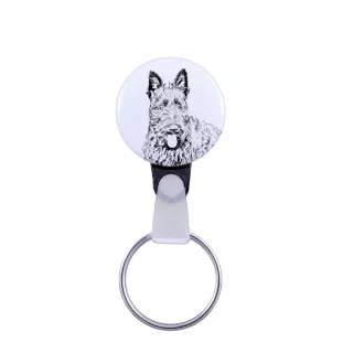 Schottischer Terrier, Scottish terrier - Schlüsselanhänger mit dem Bild eines Hundes, Anhänger mit dem eigenen Grafikdesign der Marke Art-Dog