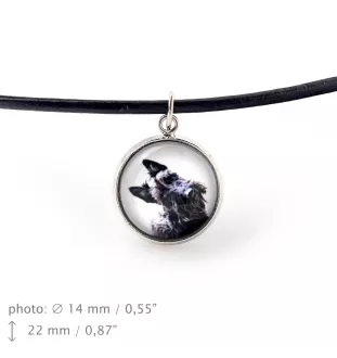 Schottischer Terrier, Scottish terrier - Schmuck mit Ihrem Foto-Box, Halskette und Ohrringe-Set, personalisierte Produkte der Marke Art-Dog.