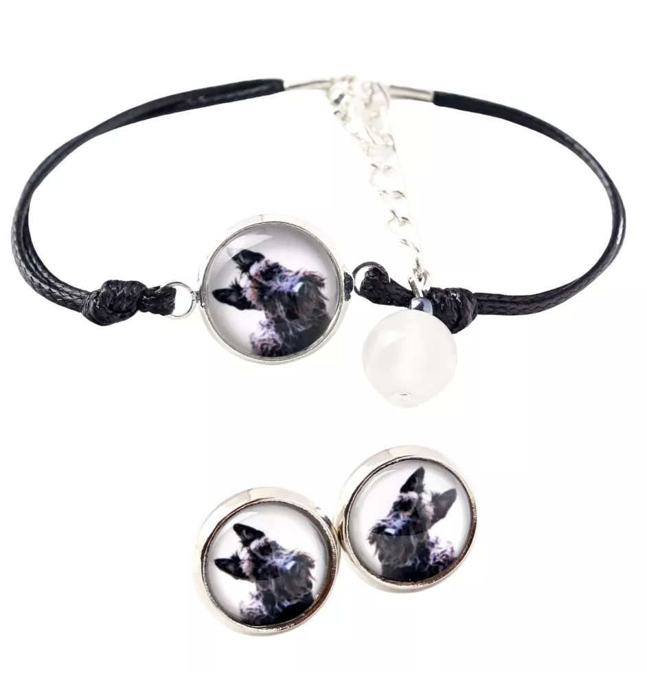 Scottish terrier, Aberdeen Terrier, Scottie, Aberdeenie - a set of jewelry with your photo, a woman's ornament, handmade item, a product made with passion for creating the Art-Dog brand.