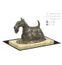 Schottischer Terrier, Scottish terrier - Hundestatue, Hundesilhouettefigur, Trophäe für die Hundeausstellung der Marke Art-Dog