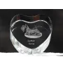 Scottish terrier, Aberdeen Terrier, Scottie, Aberdeenie - a photo of a dog in crystal, crystal heart, unique photo frame from the Art-Dog brand