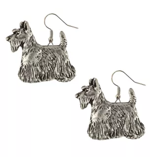 Scottish terrier, Aberdeen Terrier, Scottie, Aberdeenie - hanging earrings with dogs, charming jewelry for a dog mom, a gift for a girl from the Art-Dog brand