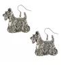 Terrier écossais, Scottish terrier - boucles d'oreilles pendantes avec des chiens, bijoux charmants pour maman de chien, cadeau pour fille de la marque Art-Dog