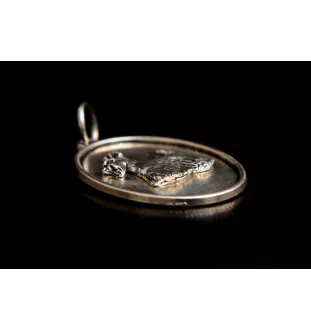 Terrier écossais, Scottish terrier - collier avec chien, pendentif pour maman de chien, bijoux uniques de la marque Art-Dog