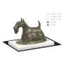 Terrier écossais, Scottish terrier - une statuette de chien, une figurine en marbre blanc, un trophée pour l'exposition de chiens de la marque Art-Dog