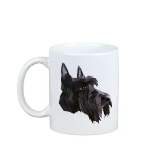 Schottischer Terrier, Scottish terrier - Becher mit einem Bild und dem Schriftzug geometrischer Hund Art-Dog
