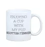 Scottish terrier, Aberdeen Terrier, Scottie, Aberdeenie - cup with a geometric dog image and the inscription Art-Dog