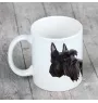 Scottish terrier, Aberdeen Terrier, Scottie, Aberdeenie - cup with a geometric dog image and the inscription Art-Dog