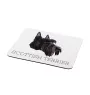 Scottish terrier, Aberdeen Terrier, Scottie, Aberdeenie - geometric mouse pad with a picture and text by Art-Dog
