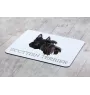 Scottish terrier, Aberdeen Terrier, Scottie, Aberdeenie - geometric mouse pad with a picture and text by Art-Dog