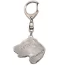 English setter, Lawerack, Laverack - Silver-plated key ring with dog, handbag decoration, backpack pendant by Art-Dog brand