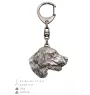 English setter, Lawerack, Laverack - Silver-plated key ring with dog, handbag decoration, backpack pendant by Art-Dog brand