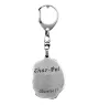 Shar Pei - Porte-clés argenté avec chien, décoration de sac à main, pendentif de sac à dos par la marque Art-Dog